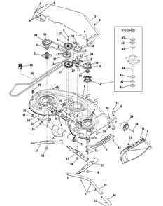 Part Location Diagram of 603-04566 MTD Shell-50 deck